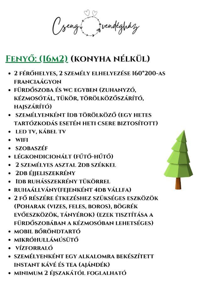 Csengo Vendeghaz Hotell Kiskoros Exteriör bild